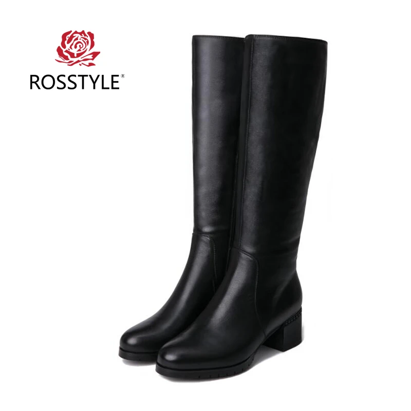 ROSSTYLE The Largest Size 35-41 Winter Knee-High Boots Cow Leather Women Boots High Quality Short Plush Warm Black Snow Boots H2
ROSSTYLE The Largest Size 35-41 Winter Knee-High Boots Cow Leather Women Boots High Quality Short Plush Warm Black Snow Boots H2