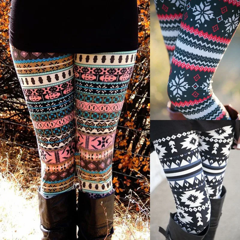 Women Autumn Winter Leggings Clothes Warm Slim Pants Exotic Casual Pants Christmas Snowflake Leggings
Women Autumn Winter Leggings Clothes Warm Slim Pants Exotic Casual Pants Christmas Snowflake Leggings