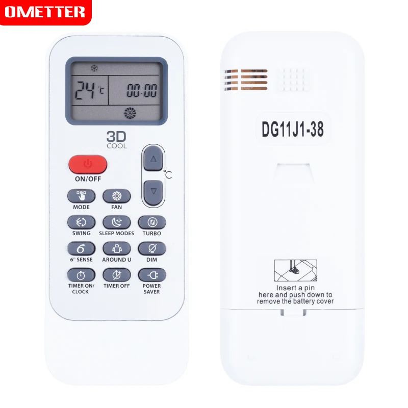Air conditioner remote control suitable For whirlpool DG11J1-38 air conditioning controller
Air conditioner remote control suitable For whirlpool DG11J1-38 air conditioning controller
