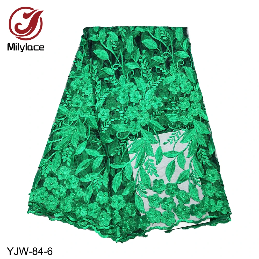 Milylace african lace fabric with beads design wholesale nigerian lace fabric embroidery french tulle lace fabric YJW-84
Milylace african lace fabric with beads design wholesale nigerian lace fabric embroidery french tulle lace fabric YJW-84