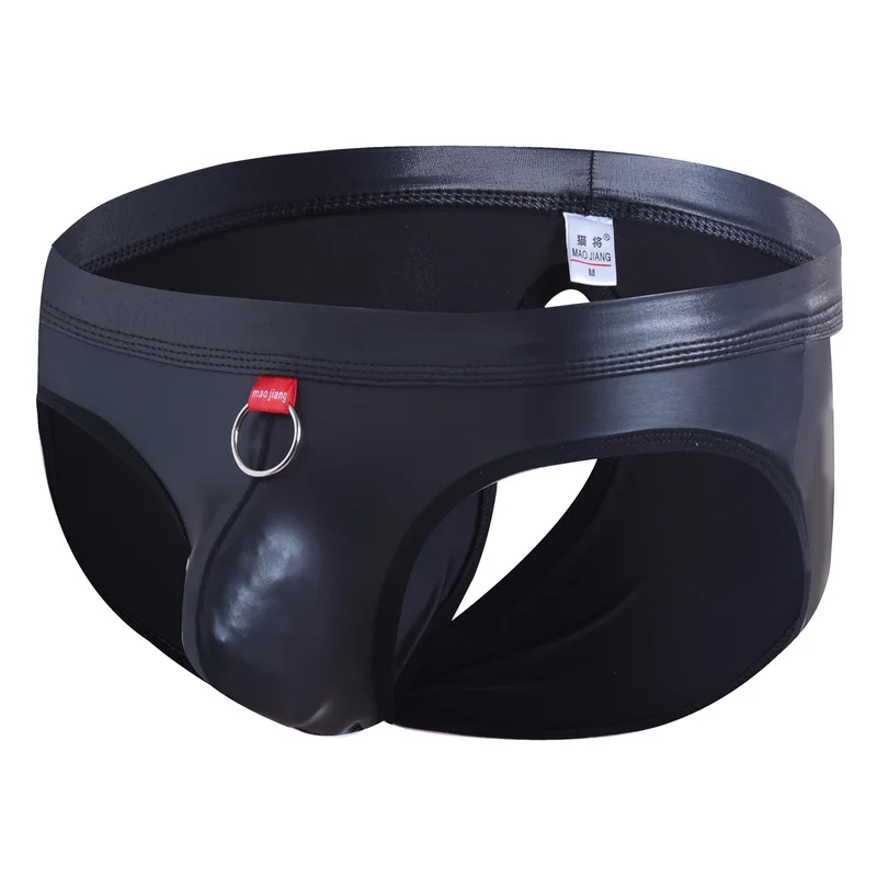 Fashion Faux Leather Men Sexy Seamless Open Back Briefs Underwear Male Backless Black Ring Jockstrap Plus Size
Fashion Faux Leather Men Sexy Seamless Open Back Briefs Underwear Male Backless Black Ring Jockstrap Plus Size