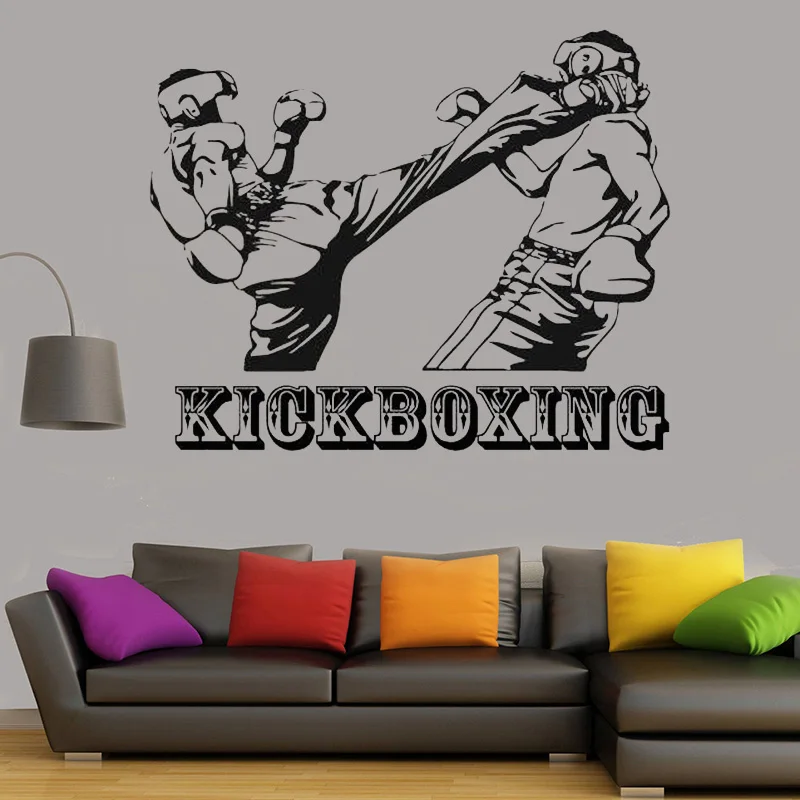 Бокс для кикбокса Спортивная Настенная Наклейка kick Competition украшение комнаты
