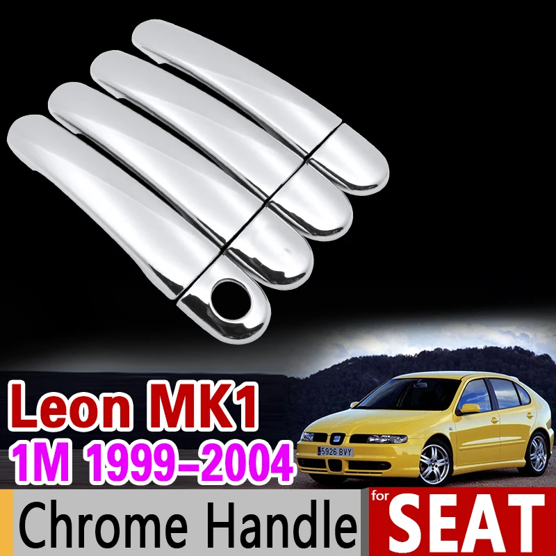 for Seat Leon MK1 1999-2004 1M Luxurious Chrome Handle Cover Trim Set 2000 2001 2002 2003 Car Accessories Stickers Car Styling
for Seat Leon MK1 1999-2004 1M Luxurious Chrome Handle Cover Trim Set 2000 2001 2002 2003 Car Accessories Stickers Car Styling