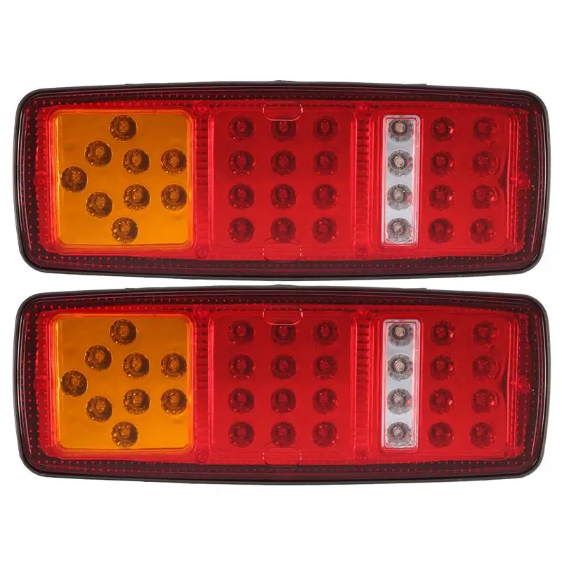 1Pair 33LED Tail Lights Arrow Turn Signal Lights Stop Reverse Lamp for 12V 24V Truck Trailer Benz Bus Van
1Pair 33LED Tail Lights Arrow Turn Signal Lights Stop Reverse Lamp for 12V 24V Truck Trailer Benz Bus Van