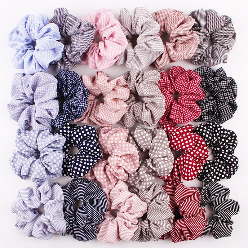 Polka Dot Stripe Lattice Cloth Scrunchie Women Girls Elastic Hair Rubber Band Accessories For Women Tie Hair Ring Rope Headdress
Polka Dot Stripe Lattice Cloth Scrunchie Women Girls Elastic Hair Rubber Band Accessories For Women Tie Hair Ring Rope Headdress