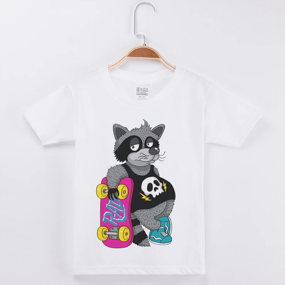 New Arrival Kids T Shirt For Boys Fashion Hipster Cotton Tees White Short Sleeve Tshirts Hip Hop Raccoon Print Children Clothing
New Arrival Kids T Shirt For Boys Fashion Hipster Cotton Tees White Short Sleeve Tshirts Hip Hop Raccoon Print Children Clothing