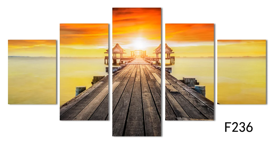 2016 New Arrival 5panels Wall Art Pictures Romantic Beach Lovely Bridge Painting On Canvas Room Decor Modern Drawing Decoration
2016 New Arrival 5panels Wall Art Pictures Romantic Beach Lovely Bridge Painting On Canvas Room Decor Modern Drawing Decoration