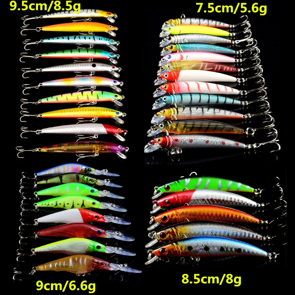 35pcs/lot Fishing Lures Set Mixed 4 Different style Minnow Model Artificial Make Quality Professional Wobblers Fishing Tackle
35pcs/lot Fishing Lures Set Mixed 4 Different style Minnow Model Artificial Make Quality Professional Wobblers Fishing Tackle