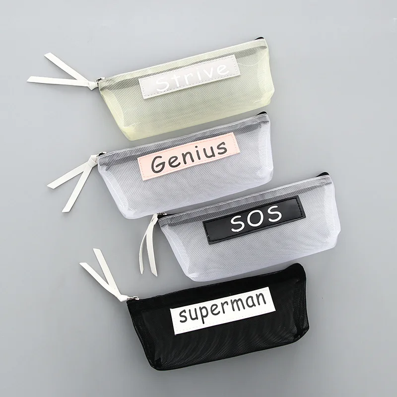 Creative Nylon Mesh Transparent School Pencil Cases Bags Simple Pen Bag Box Pouch Kids Gift Office Stationery Supplies 04969
Creative Nylon Mesh Transparent School Pencil Cases Bags Simple Pen Bag Box Pouch Kids Gift Office Stationery Supplies 04969