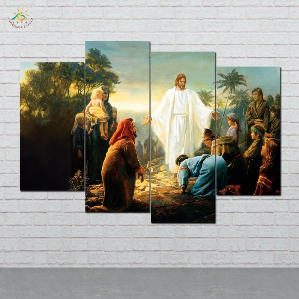 Christ Visiting Nephites Olsen Picture And Poster Canvas Painting Modern Wall Art Print Pop Art Wall Pictures 4 Pieces
Christ Visiting Nephites Olsen Picture And Poster Canvas Painting Modern Wall Art Print Pop Art Wall Pictures 4 Pieces