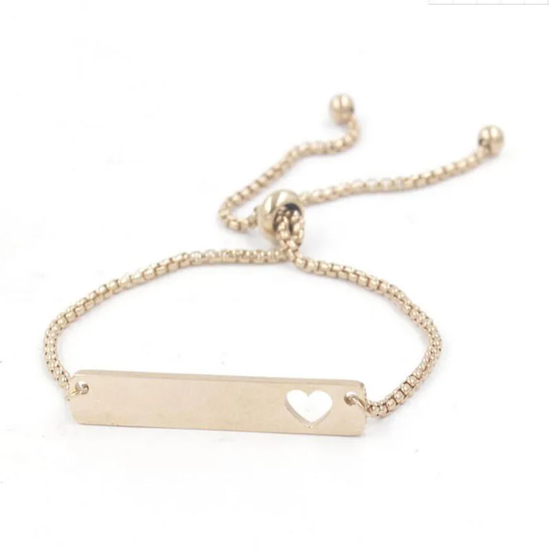 10pcs/lot Stainless Steel Mirror Polishing Bar with Cut Out Heart Bracelets For Jewelry Gift Box Chain Adjustable
10pcs/lot Stainless Steel Mirror Polishing Bar with Cut Out Heart Bracelets For Jewelry Gift Box Chain Adjustable