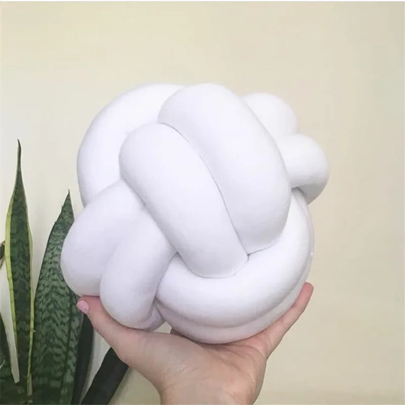 Mordic Knot Ball Pillow Cushion Cotton Plush Toy Handmade Knotted Braid Cushion Sofa Lumbar Pillow Cute Decorative Throw Pillow
Mordic Knot Ball Pillow Cushion Cotton Plush Toy Handmade Knotted Braid Cushion Sofa Lumbar Pillow Cute Decorative Throw Pillow