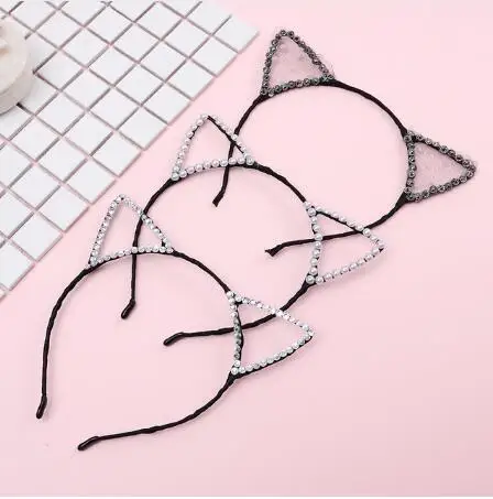 Fashion 3pcs/lot New cute artifact South Korea super cute handmade pearl paste drill little devil cat ear hair hairpin headband
Fashion 3pcs/lot New cute artifact South Korea super cute handmade pearl paste drill little devil cat ear hair hairpin headband