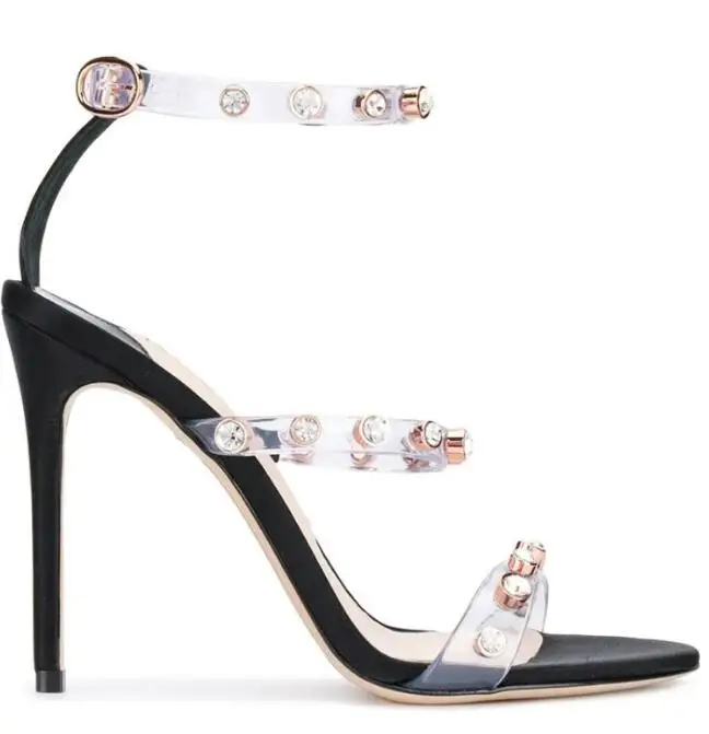 Carole Levy Summer High Heel Sandal 2019 Sexy Open Toe Ankle Strap Shoes Woman Crystal Rivets Studded PVC Sandal
Carole Levy Summer High Heel Sandal 2019 Sexy Open Toe Ankle Strap Shoes Woman Crystal Rivets Studded PVC Sandal