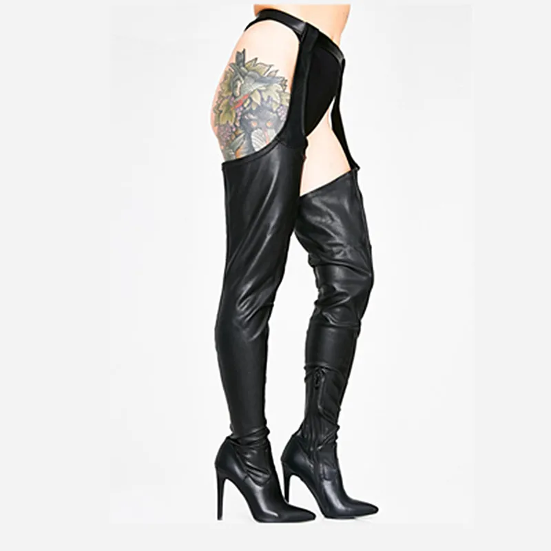 2019 Fashion Sexy Party Black Pointed Toe Fhigh High Over The Knee Boots High Heels Crotch Tied Waist Pants Botines Shoes Woman
2019 Fashion Sexy Party Black Pointed Toe Fhigh High Over The Knee Boots High Heels Crotch Tied Waist Pants Botines Shoes Woman
