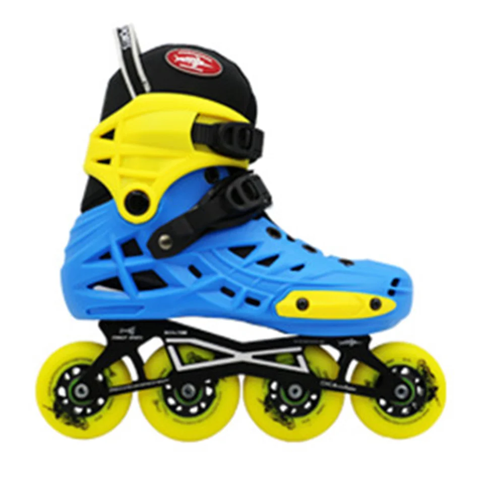 Japy Advanced Children Roller Skates Adjustable Shoes 2*72mm 2*76mm Mini tank Changeable Slalom Speed Patines Free Skating F044 | Спорт и