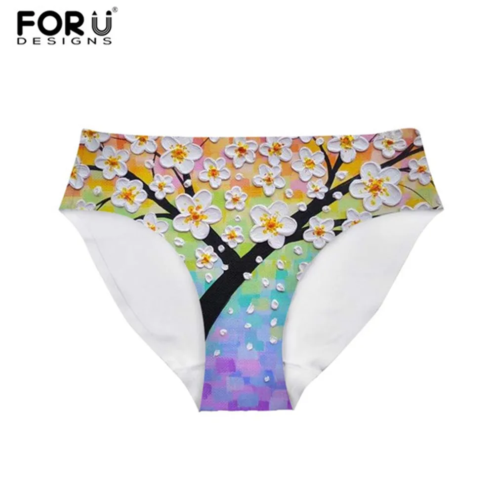 FORUDESIGNS Painting Flower Prints Women Underwear Panties String Bragas Panties for Female Lingerie Breathable Briefs Ladies
FORUDESIGNS Painting Flower Prints Women Underwear Panties String Bragas Panties for Female Lingerie Breathable Briefs Ladies