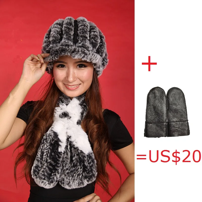 warm ladies genuine sheepskin leather with fur mitten women winter warm set of real rex rabbit fur hat with floral scarf H160
warm ladies genuine sheepskin leather with fur mitten women winter warm set of real rex rabbit fur hat with floral scarf H160