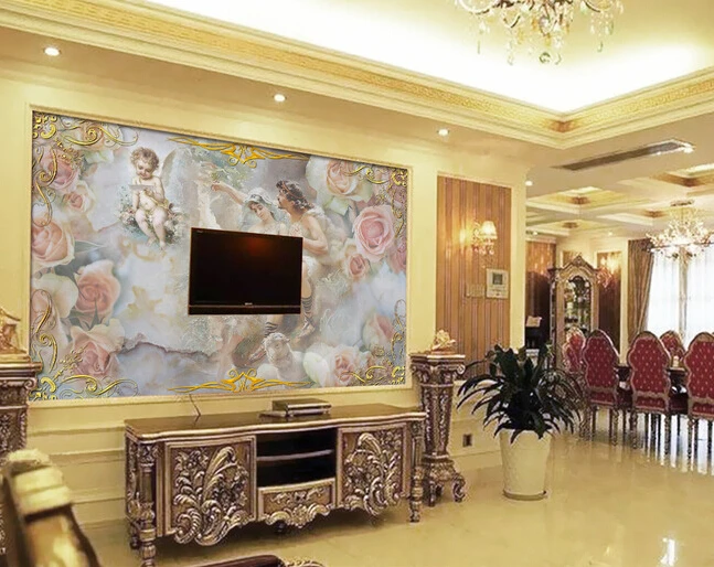 Custom retro wallpaper, love the little angel murals for the living room bedroom TV background wall waterproof papel de parede
Custom retro wallpaper, love the little angel murals for the living room bedroom TV background wall waterproof papel de parede
