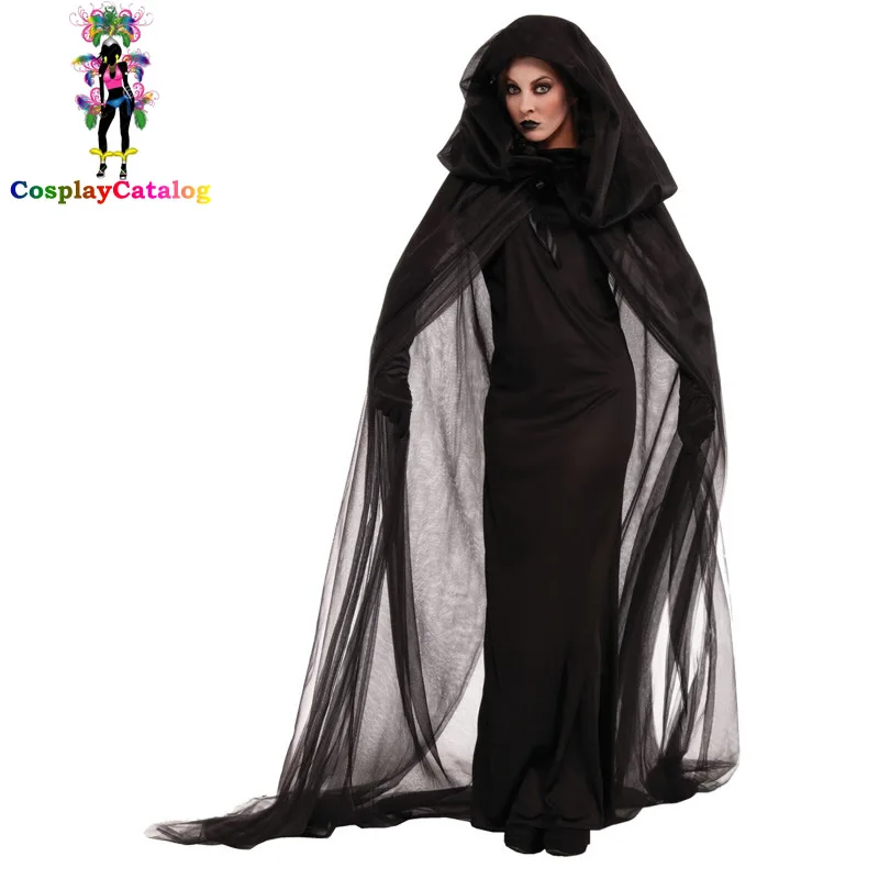 Halloween Adult Women Scary Ghosts Costumes Child Girl Witch Costume Devil Clothes Kid Suits with Long Cloak
Halloween Adult Women Scary Ghosts Costumes Child Girl Witch Costume Devil Clothes Kid Suits with Long Cloak