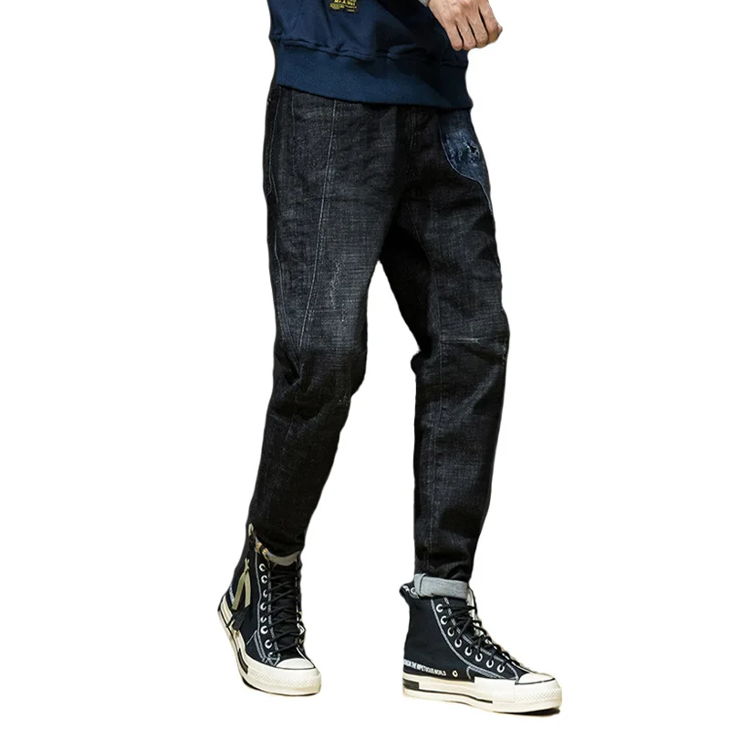 2019 Fashion Skinny Men Jeans Ripped Knee Hole Hip Hop Loose Pants Spring Summer Casual High Street Black Pants
2019 Fashion Skinny Men Jeans Ripped Knee Hole Hip Hop Loose Pants Spring Summer Casual High Street Black Pants