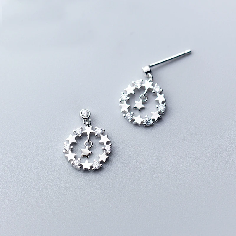 MloveAcc Hot Sale Pure Sterling Silver 925 Stud Earrings for Women Jewelry Shiny Zircon Round Star Earring Female Wedding Acces
MloveAcc Hot Sale Pure Sterling Silver 925 Stud Earrings for Women Jewelry Shiny Zircon Round Star Earring Female Wedding Acces