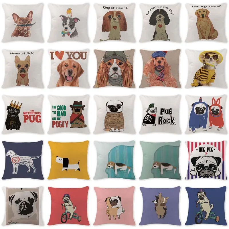 Soft Pillow Anime Pug Golden Retriever Pillow Cushion Funny Wedding Gifts Rectangle Cotton Linen Seat Home Decorative Pillows
Soft Pillow Anime Pug Golden Retriever Pillow Cushion Funny Wedding Gifts Rectangle Cotton Linen Seat Home Decorative Pillows