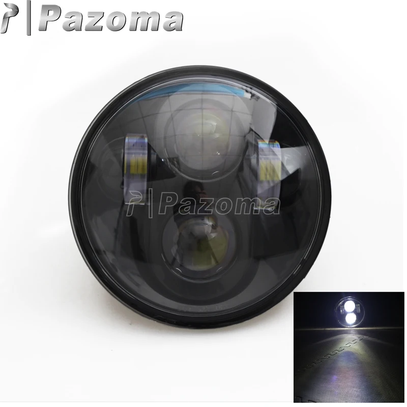 Black Motorcycle 5.75" LED Headlight Front Light Projector Lamp for Harley Dyna Softail Custom Breakout Sportster
Black Motorcycle 5.75" LED Headlight Front Light Projector Lamp for Harley Dyna Softail Custom Breakout Sportster