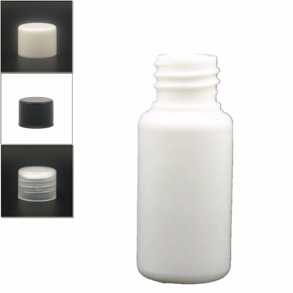 15ml empty white Plastic Bottles, PE bottle with white/black/transparent Lined smooth pp Lids x10
15ml empty white Plastic Bottles, PE bottle with white/black/transparent Lined smooth pp Lids x10