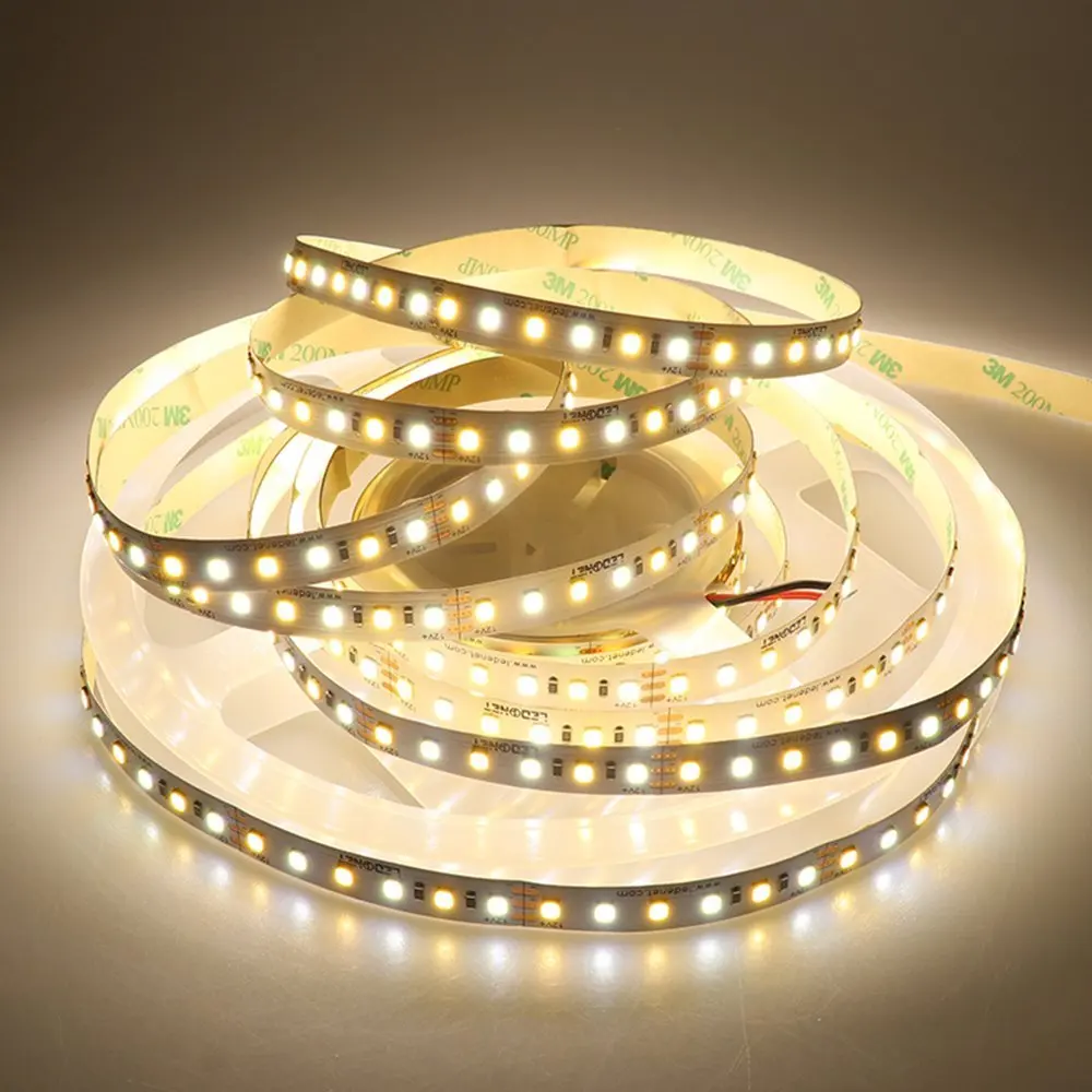 Супер яркий Водонепроницаемый IP65 2835 SMD 12 В 600 светодиодный s Би Цвет ed двойной
