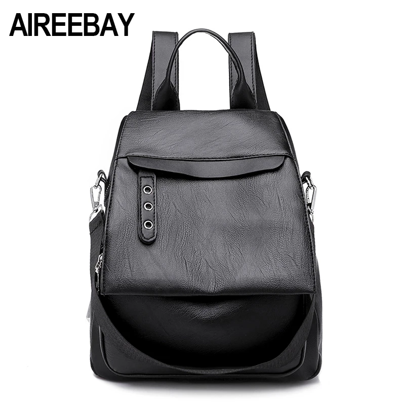 AIREEBAY Fashion Women Backpack High Quality Youth Leather Backpacks for Teenage Girls Female Black School Shoulder Bag Bagpack
AIREEBAY Fashion Women Backpack High Quality Youth Leather Backpacks for Teenage Girls Female Black School Shoulder Bag Bagpack