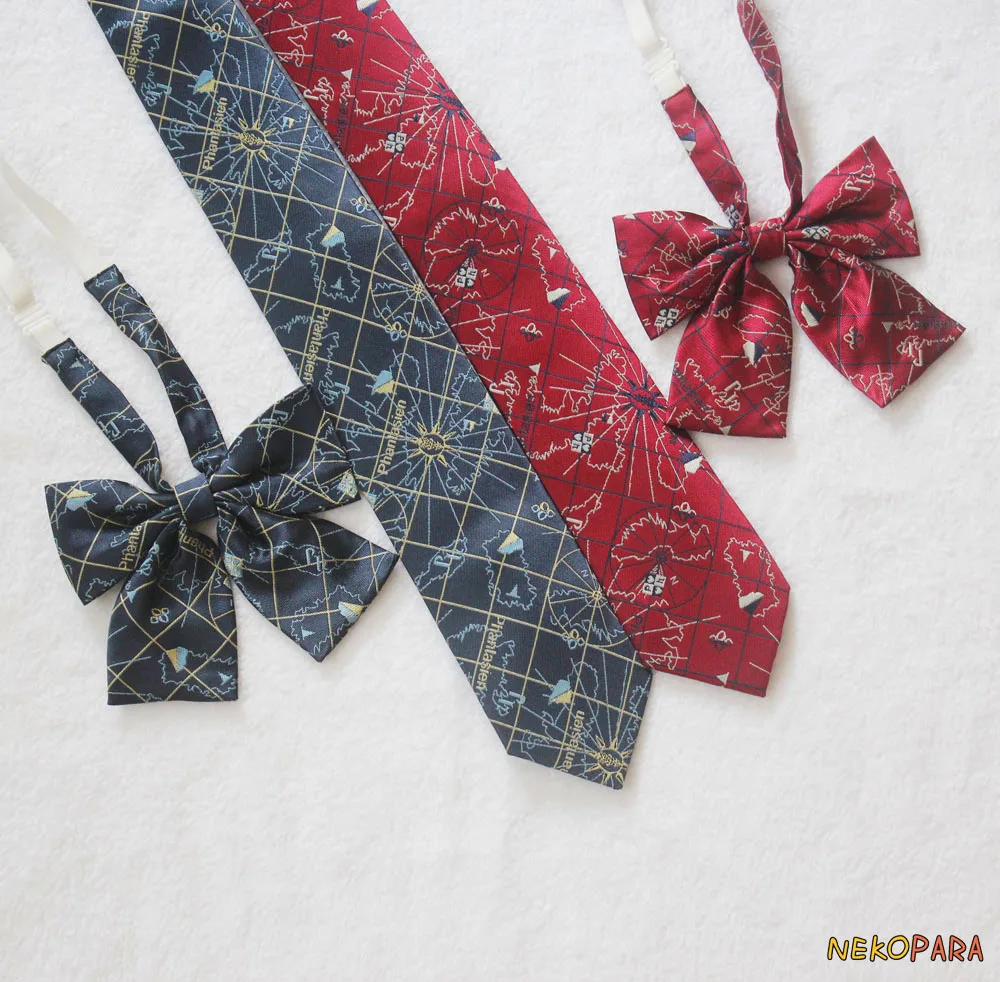 World Map Embroidery Necktie Neck Bow Bowtie Cute Japanese School Girls JK Uniform Student Necktie 2 Colors Cosplay
World Map Embroidery Necktie Neck Bow Bowtie Cute Japanese School Girls JK Uniform Student Necktie 2 Colors Cosplay