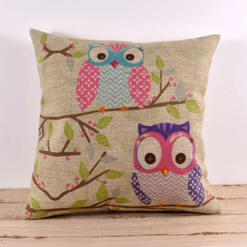 LINKWELL 18"x18" Cartoon Fashion Bright Color Cute Pink Blue Owl on Tree Cotton Linen Decorative Pillow Case Seat Cushion Cover
LINKWELL 18"x18" Cartoon Fashion Bright Color Cute Pink Blue Owl on Tree Cotton Linen Decorative Pillow Case Seat Cushion Cover