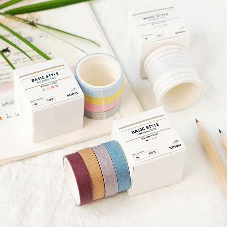 4Pcs/box Solid Color Washi Tape Stationery Diy Decorative Scrapbooking Photo Album School Tools Kawaii Paper Stickers Gift
4Pcs/box Solid Color Washi Tape Stationery Diy Decorative Scrapbooking Photo Album School Tools Kawaii Paper Stickers Gift