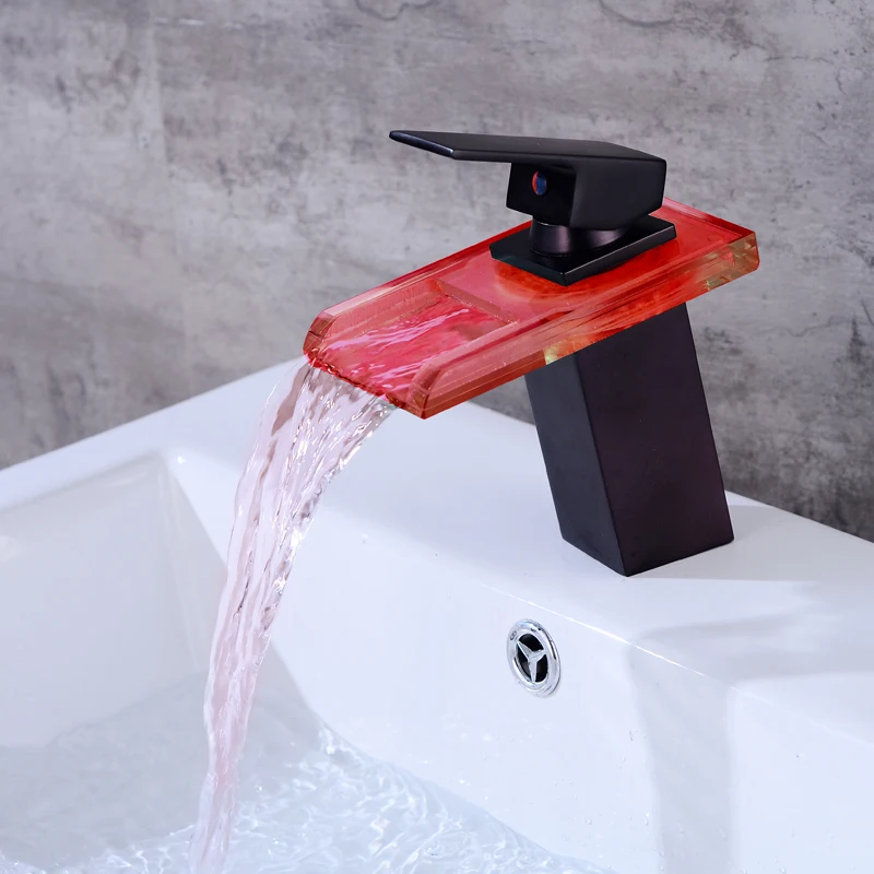Bathroom Waterfall Faucet LED Faucet. Black Waterfall Brass Basin Faucet. Bathroom Mixer Tap Deck Mounted Basin Sink Mixer Tap
Bathroom Waterfall Faucet LED Faucet. Black Waterfall Brass Basin Faucet. Bathroom Mixer Tap Deck Mounted Basin Sink Mixer Tap