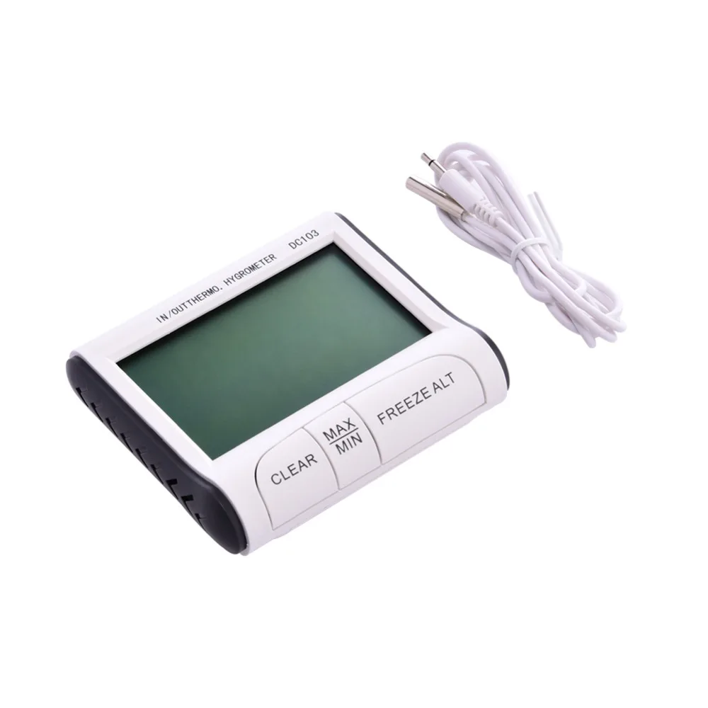 Weather Station Household Indoor and Outdoor Use Temperature Humidity Meter Display Thermometer Hygrometer DC103|thermometer hygrometer|humidity
