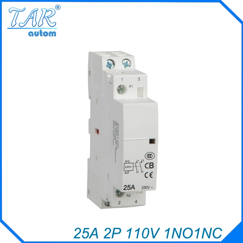25A 2P 1NO 1NC 110V Modulus of household AC mini contactor,home contactor, Hotel Restaurant modular contactor
25A 2P 1NO 1NC 110V Modulus of household AC mini contactor,home contactor, Hotel Restaurant modular contactor
