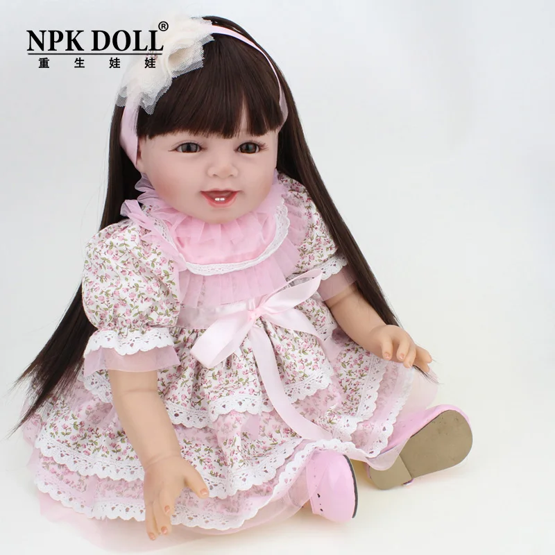 NPK Brand doll reborn long brown hair Princess Baby Dolls Soft Silicone Toddler Girls Toys boneca reborn realista
NPK Brand doll reborn long brown hair Princess Baby Dolls Soft Silicone Toddler Girls Toys boneca reborn realista