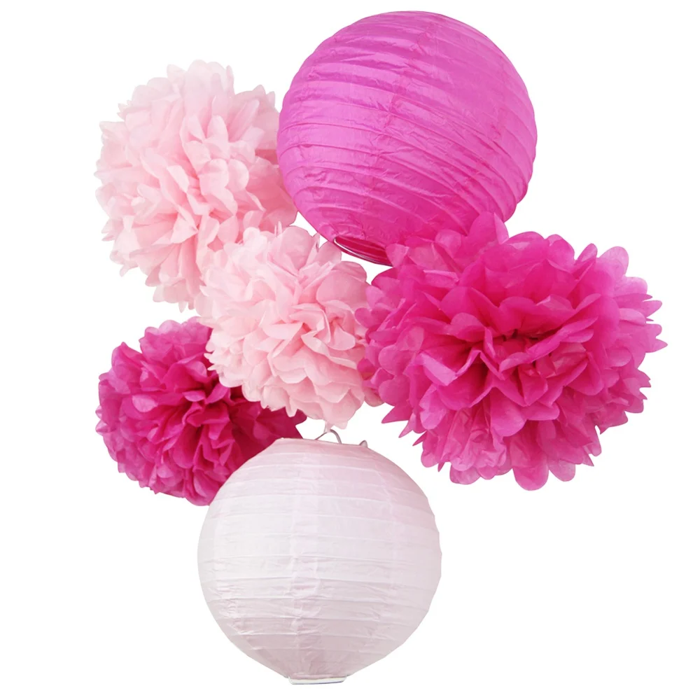(Pink,Fuchsia,) 6pc Paper Decoration Set Paper Crafts(Paper Lantern,Pom Pom) Wedding Birthday Valentine Party Nursery Decor
(Pink,Fuchsia,) 6pc Paper Decoration Set Paper Crafts(Paper Lantern,Pom Pom) Wedding Birthday Valentine Party Nursery Decor