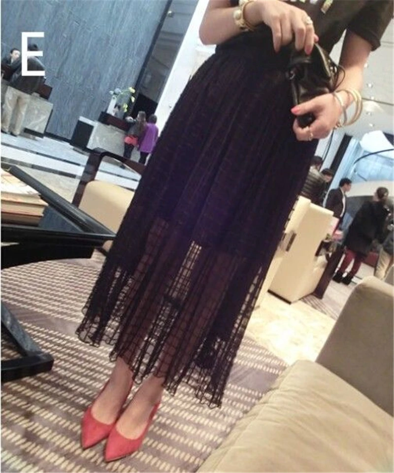 Sexy Women Gothic Skirt Black Asymmetrical Lace Long Mesh Transparent Tutu Underskirt Summer Fashion Streetwear New 200-A820
Sexy Women Gothic Skirt Black Asymmetrical Lace Long Mesh Transparent Tutu Underskirt Summer Fashion Streetwear New 200-A820