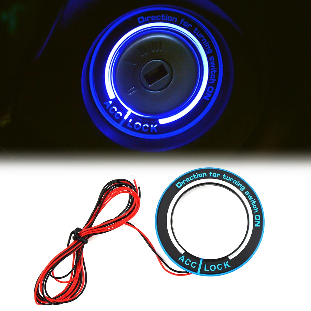 Светильник ная Крышка для выключателя зажигания/кольцевая фотонаклейка Ford Focus 2 3