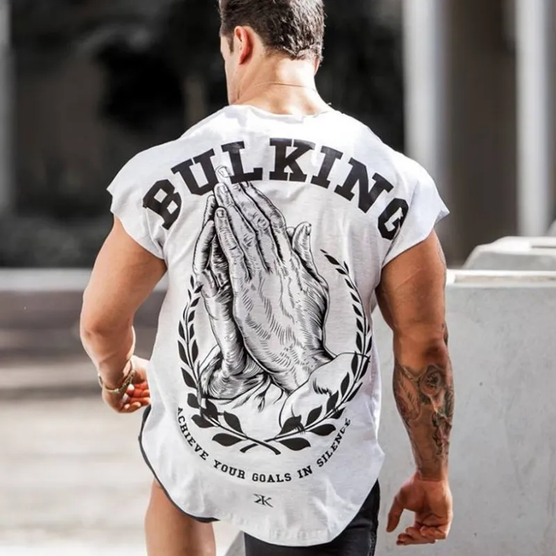 Mens Cotton Printed t shirt Summer Gyms Fitness Bodybuilding sleeveless T-Shirts Male Fashion Casual Workout Tees Tops Clothing
Mens Cotton Printed t shirt Summer Gyms Fitness Bodybuilding sleeveless T-Shirts Male Fashion Casual Workout Tees Tops Clothing