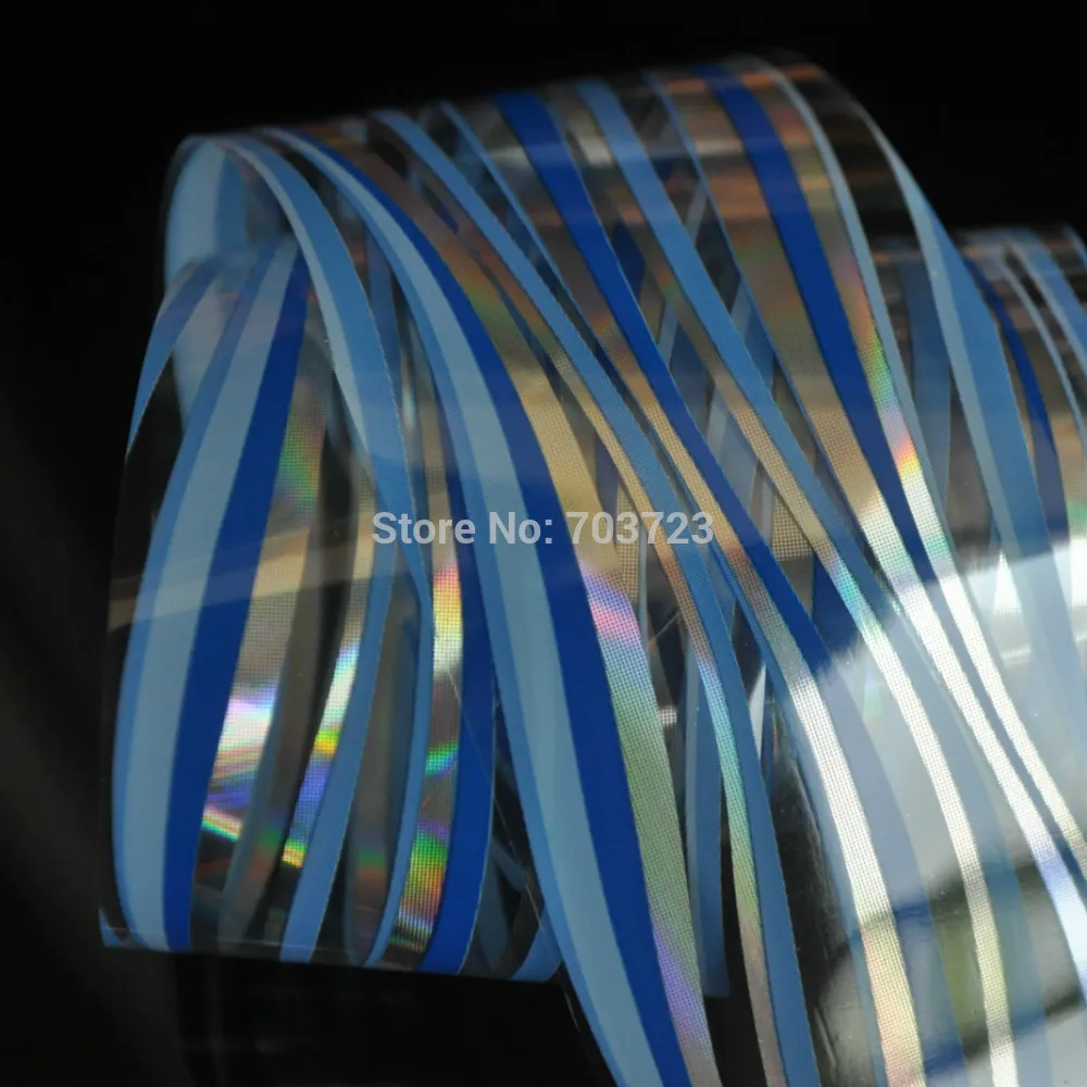 Nail Art transmembrane transfer foil stickers nail stickers Sky Blue Silver Wave GL108 
Nail Art transmembrane transfer foil stickers nail stickers Sky Blue Silver Wave GL108