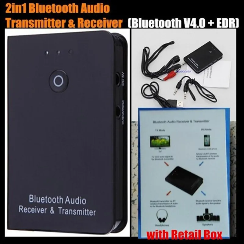 Bluetooth Transmitter & Receiver Wireless A2DP Audio Music Adapter 3.5mm 2 in 1 Dual-use Portable Audio Player Wireless Adapter
Bluetooth Transmitter & Receiver Wireless A2DP Audio Music Adapter 3.5mm 2 in 1 Dual-use Portable Audio Player Wireless Adapter