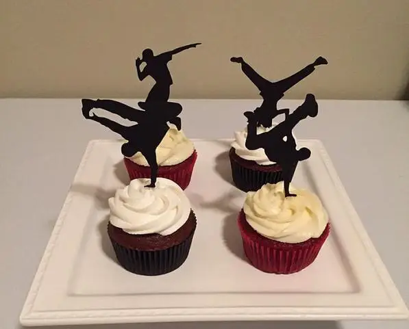 fashion Breakdance Silhouette Cupcake Toppers Party Picks baby shower wedding birthday toothpicks decor
fashion Breakdance Silhouette Cupcake Toppers Party Picks baby shower wedding birthday toothpicks decor