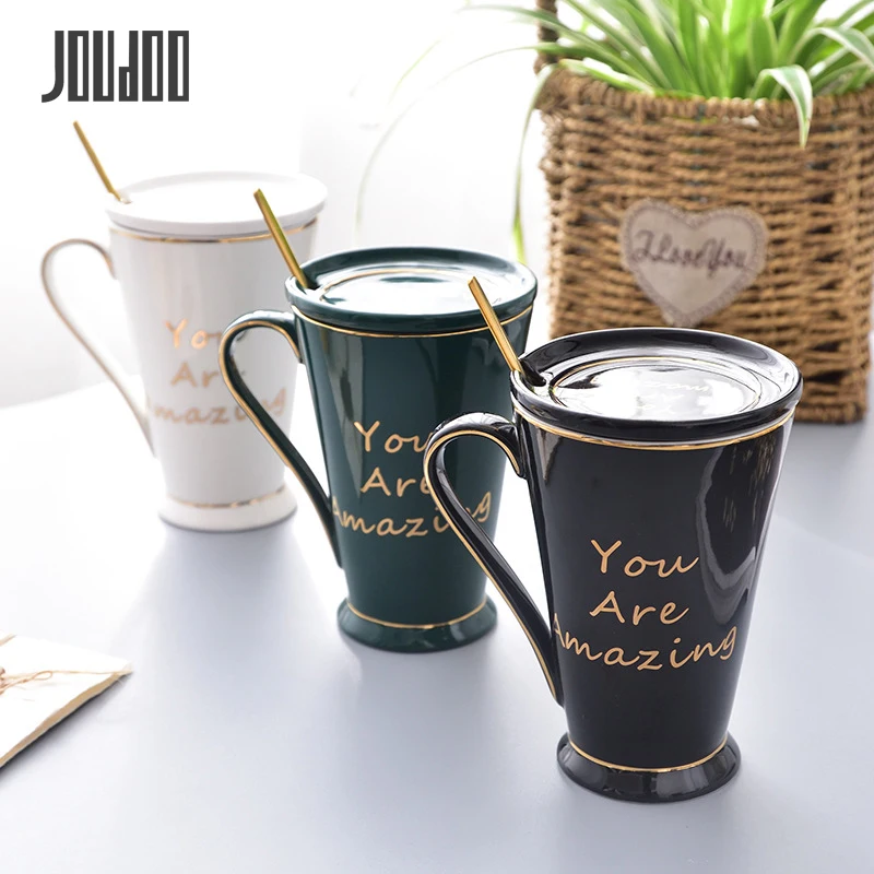400ml Ceramic Coffee Mug With Spoon And Lid Europe Couple Office Mugs Coffee Tea Milk Cup Creative Mug Drinkware Free Shipping
400ml Ceramic Coffee Mug With Spoon And Lid Europe Couple Office Mugs Coffee Tea Milk Cup Creative Mug Drinkware Free Shipping