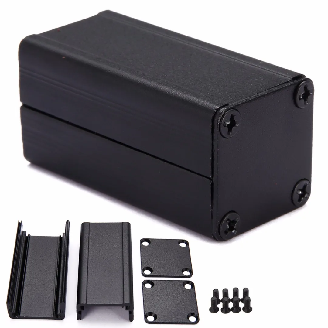 Black Aluminum Enclosure Case DIY Extruded Electronic Project Box 50x25x25mm For Power Supply Units
Black Aluminum Enclosure Case DIY Extruded Electronic Project Box 50x25x25mm For Power Supply Units