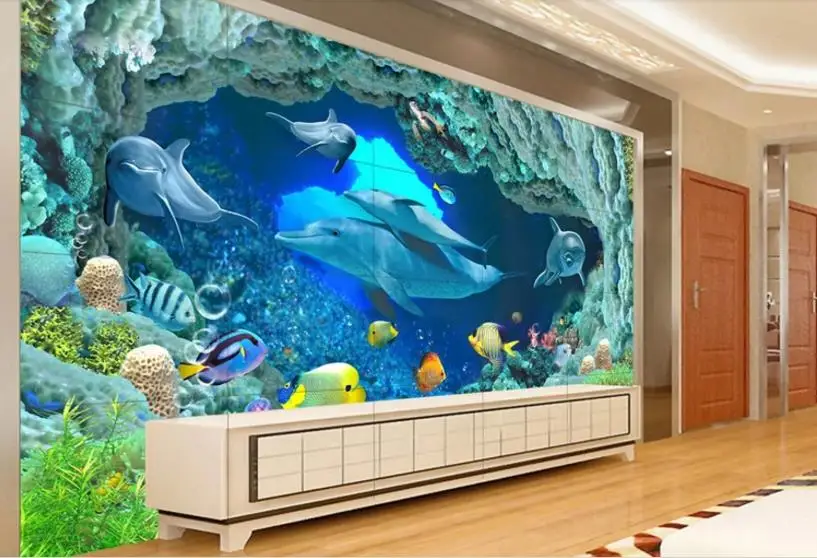 custom home improvem HD Dolphin wallpaper for kids room Living room TV sofa Background wall wallpaper for walls 3 d
custom home improvem HD Dolphin wallpaper for kids room Living room TV sofa Background wall wallpaper for walls 3 d