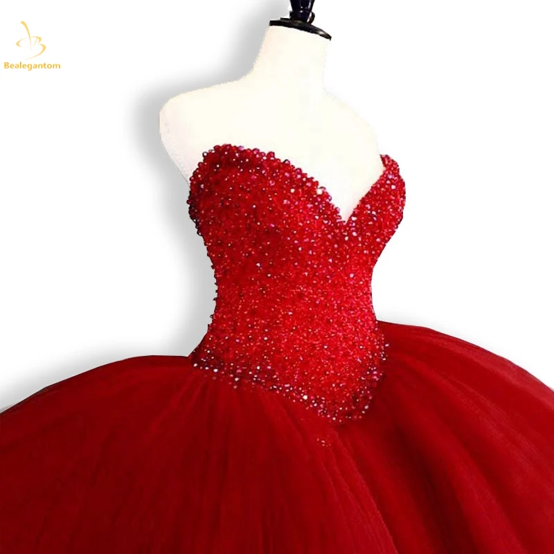 Bealegantom 2019 Sexy Red Beaded Crystal Ball Gown Quinceanera Dress with For 15 Years Fashion Vestidos De 15 Anos QA1390
Bealegantom 2019 Sexy Red Beaded Crystal Ball Gown Quinceanera Dress with For 15 Years Fashion Vestidos De 15 Anos QA1390