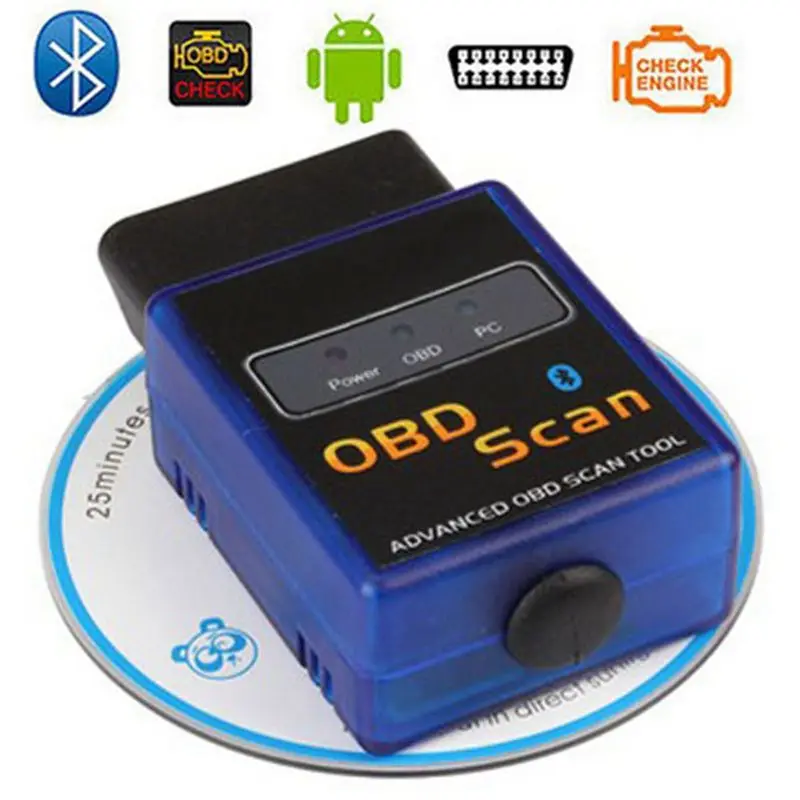 ELM327 Bluetooth Mini OBD II / OBD 2 Scanner Automotivo Escaner Car Code Reader Diagnostic-Tool, Support Android
ELM327 Bluetooth Mini OBD II / OBD 2 Scanner Automotivo Escaner Car Code Reader Diagnostic-Tool, Support Android